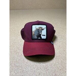 Goorin Bros Animal Farm Trucker Baseball Snapback Hat Cap Brothers Toro Bull Red